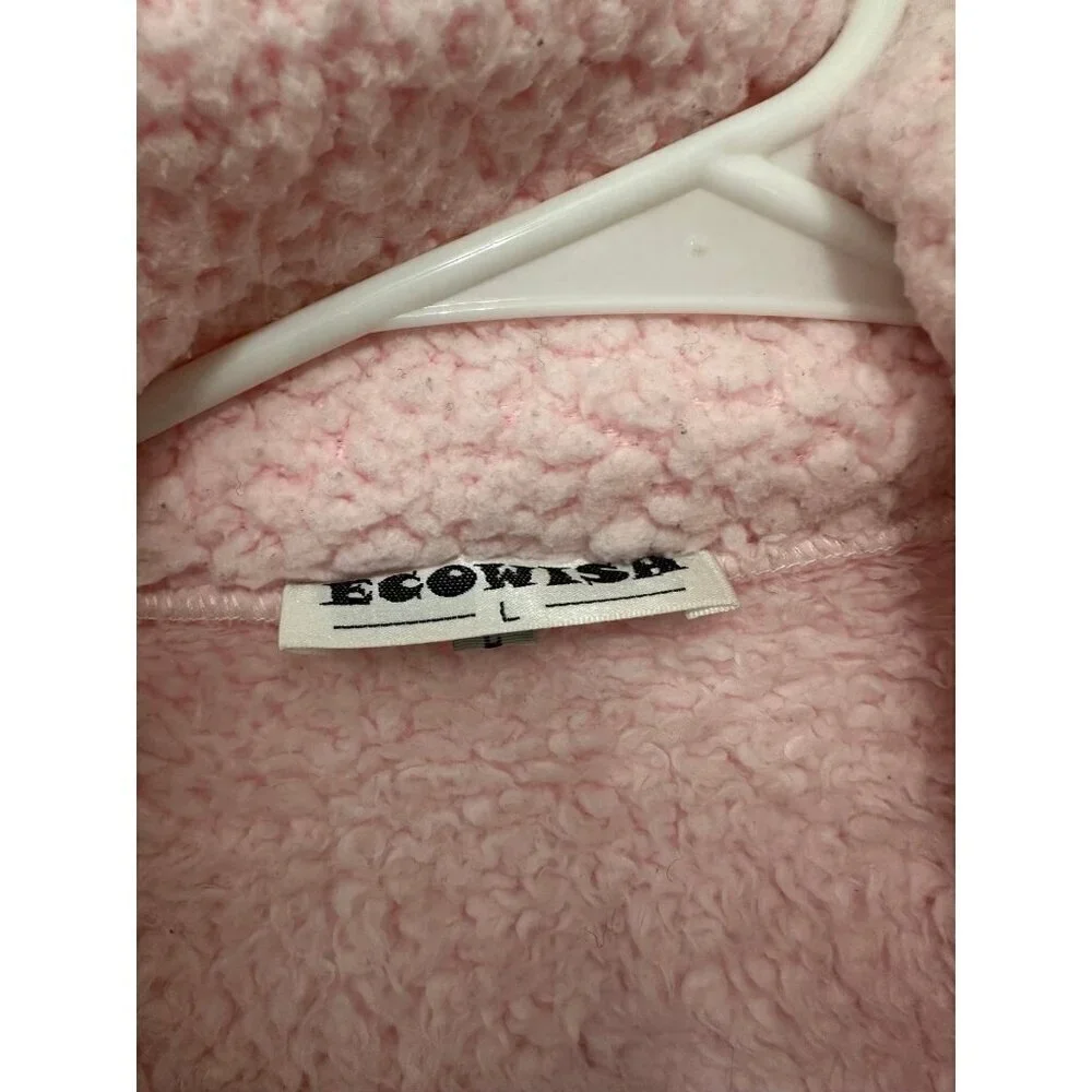 Ecowish women’s size large pink Sherpa jacket - Picture 7 of 11